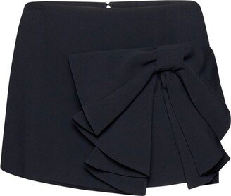 Bow Detailed Mid-Rise Skorts