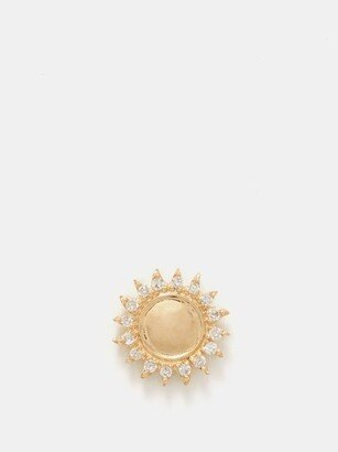 Sun Diamond & 18kt Gold Charm