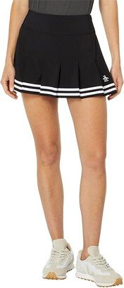 Original Penguin Golf Pleated Tennis Skort (Caviar) Women's Skort