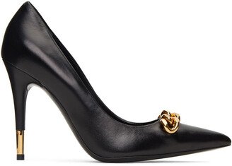 Black Iconic Chain Pumps