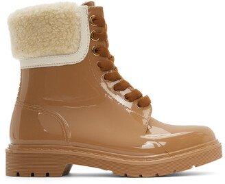 Tan Shearling Florrie Boots