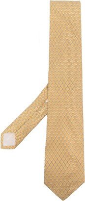 Monogram-Pattern Silk Tie-AA