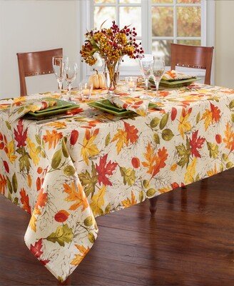 Autumn Leaves Fall Printed Tablecloth, 52 x 52