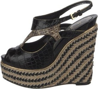 Jute Animal Print Espadrilles