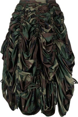 Parachute camouflage pattern skirt