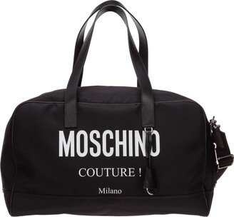 Logo Printed Duffle Bag