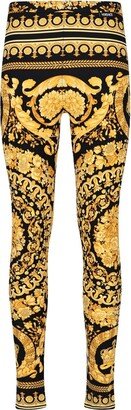 Barocco-Printed High Waist Leggings