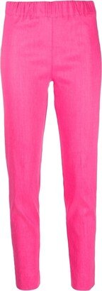 Elasticated-Waist Slim-Cut Leggings