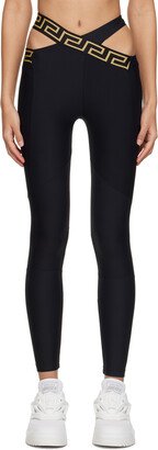 Black Greca Leggings