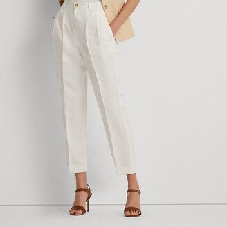 Ralph Lauren Linen-Blend Twill Ankle Pant