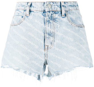 Bite high-waisted denim shorts