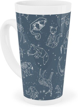 Mugs: Animal Constellations - Blue Tall Latte Mug, 17Oz, Blue
