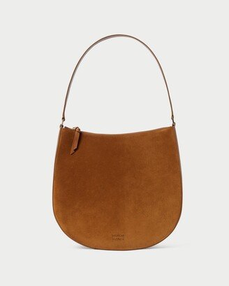 Bowen Cacao Suede Hobo Bag