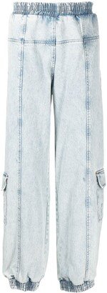 Elasticated-Cuff Jeans