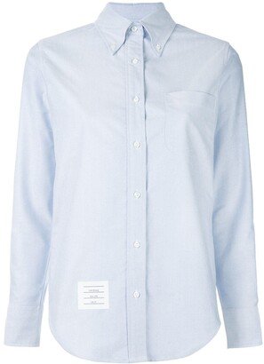 Classic Long Sleeve Button Down Shirt In Blue Oxford