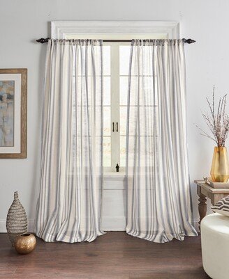 Hampton Stripe Sheer Window Curtain