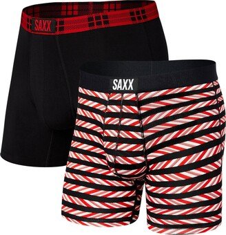 Men's Vibe Super Soft Boxer Brief, Pack of 2 - Minty Fresh, Black