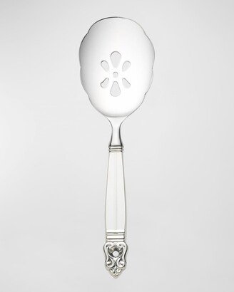 International Royal Danish Pierced Serving Spoon, Hollow Handle