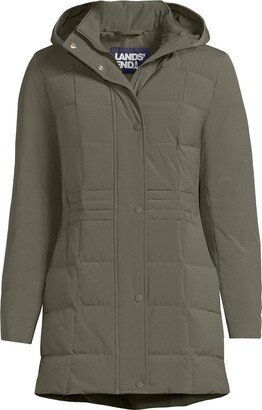 Women's Plus Size Quilted Stretch Down Coat