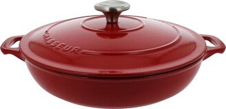 French Enameled Cast Iron 1.8 Qt. Braiser with Lid