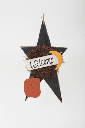 Kunkle Holdings LLC Autumn Farmhouse Extra Large Welcome Star with Pumpkin