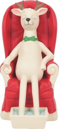 Snowbabies Christmas Memories Santa's Reindeer Rest and Relaxation Figurine