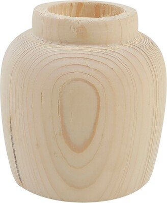 Wooden Planter Vase, 4.75