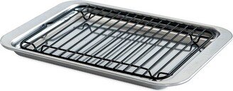 Naturals Compact Ovenware 2pc Broiler Set - Silver