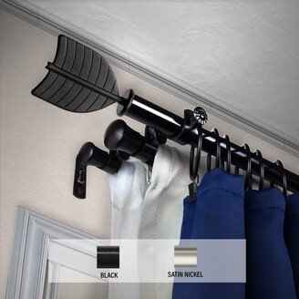 InStyleDesign Quill Triple Curtain Rod 13/16 inch dia.