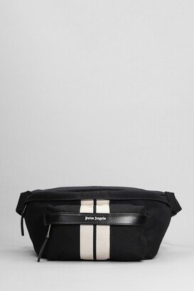 Palm Angels Waist Bag In Black Cotton