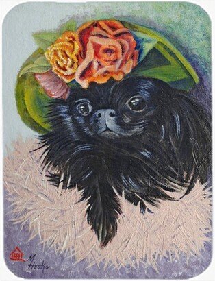 MH1038LCB Black Pekingese Glass Cutting Board