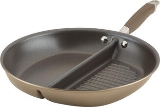 Advanced Home Hard-Anodized 12.5 Nonstick Divided Grill and Griddle Skillet