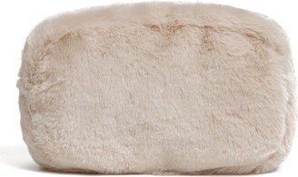 Noor faux fur makeup bag