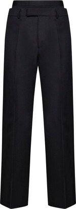 Brief Layered Straight-Leg Trousers