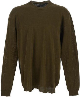 Panelled Knitted Jumper-AA