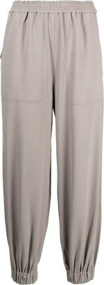 Cropped Tapered-Leg Trousers-AA