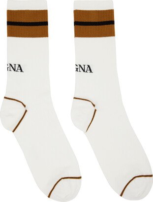 White Mid-Calf Socks