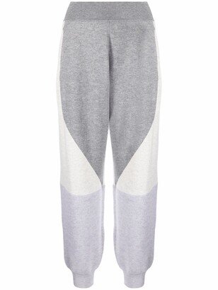 Panelled Wool Track Pants