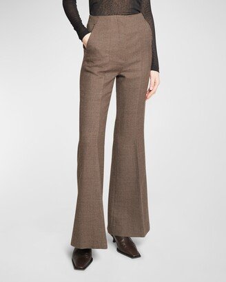 Carillo Flared Wool Trousers