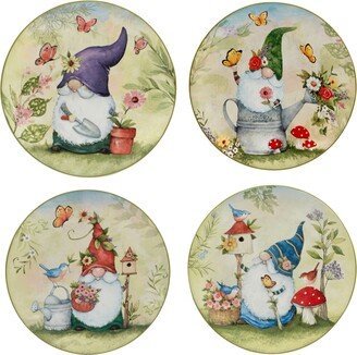 Garden Gnomes Set of 4 Salad Plate 9