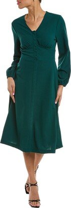 Moss Crepe Midi Dress