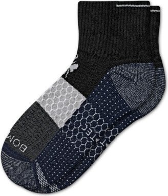 Men's Golf Quarter Socks - Black Navy - XL - Athletic