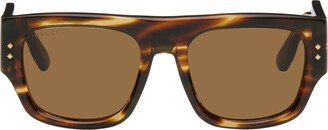 Tortoiseshell Square Sunglasses-AA