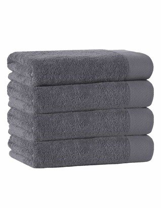 Signature Turkish Cotton Anthracite Bath Towel - Set of 4