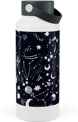 Photo Water Bottles: Constellations - Black Stainless Steel Wide Mouth Water Bottle, 30Oz, Wide Mouth, Black