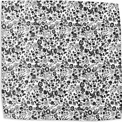 Field of Flowers Black Napkin