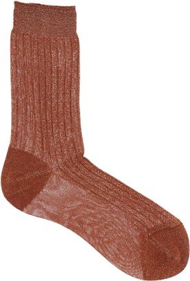 Socks & Hosiery Brown-AC