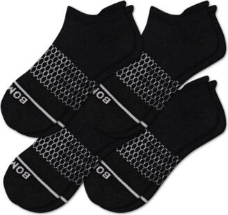 Women's Merino Wool Blend Ankle Sock 4-Pack - Black - Medium