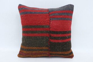 Turkish Pillow, Kilim Pillows, Pillow Covers, Red Cushion, Striped Natural Luxury Bench 3762