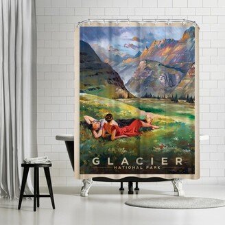 71 x 74 Shower Curtain, Glacier by Anderson Design Group